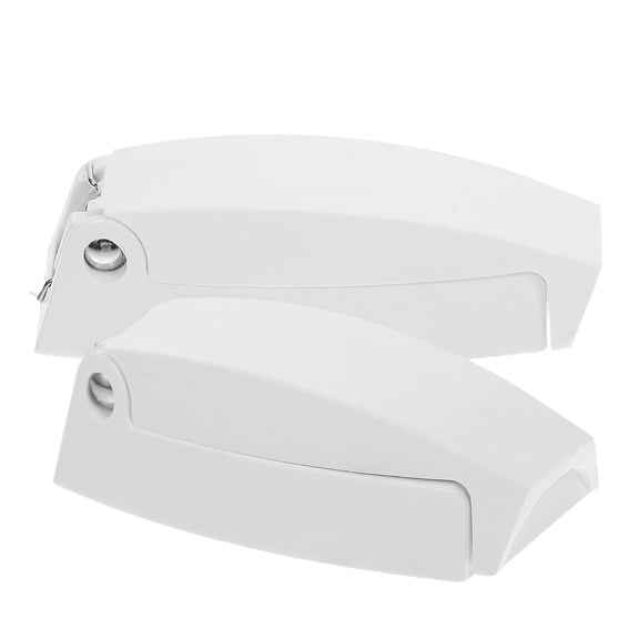 WHAMVOX White ABS Hidden Foldable Door Holder Clips for Car Use 2 Pieces Fits Doors