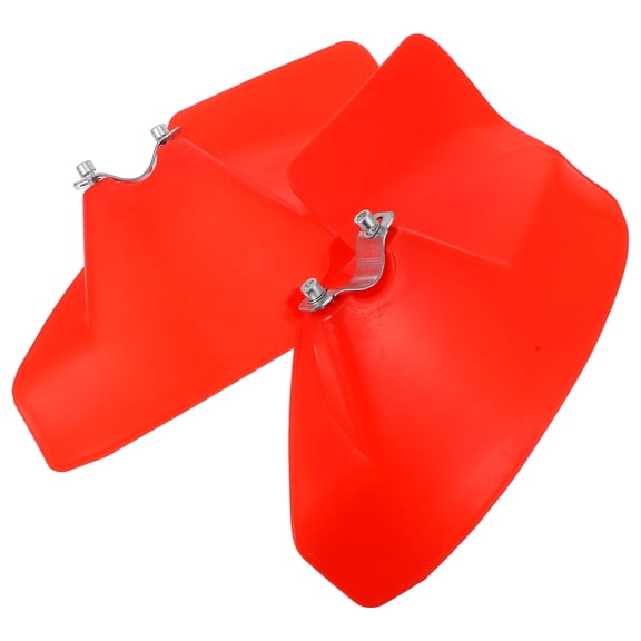 Home Grass Trimmer Guard Replacement for Lawn Mower Made of Nylon Red Color 2 Pieces