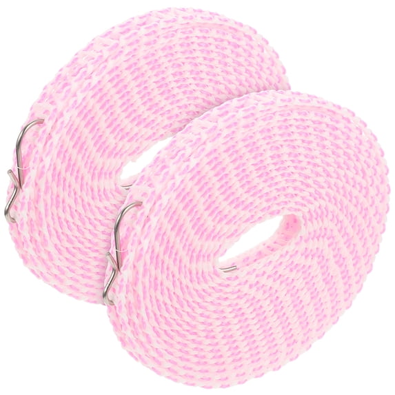 unbranded 2pcs Laundry Hanging Lines Outdoor Clothes Hanger Ropes Windproof Anti-skid Clotheslines