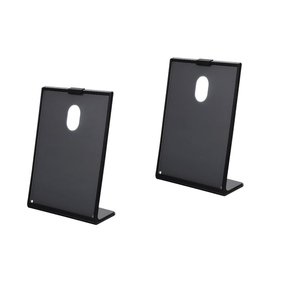 unbranded 2pcs Multi-function Menu Holder Clear Price Display Stand Label Display Stand Restaurant Menu Stand