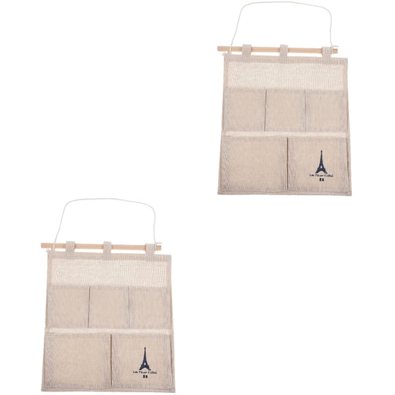 LITINKIMI 2-Pack Wall Pocket Organizer with Multiple Storage Pockets for Home and Office