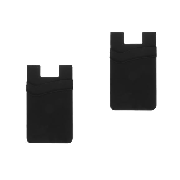 unbranded 2pcs Phone Card Holder Self Adhesive Phone Back Card Case ID Cards Wallet Mobile Phone Card Case