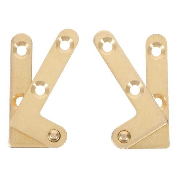 unbranded 2pcs Pivot Hinges Door Pivot Hinges 180 Rotating Hidden Door Hinges Up Down Shaft Hardware Copper For Secret Door Bookcases