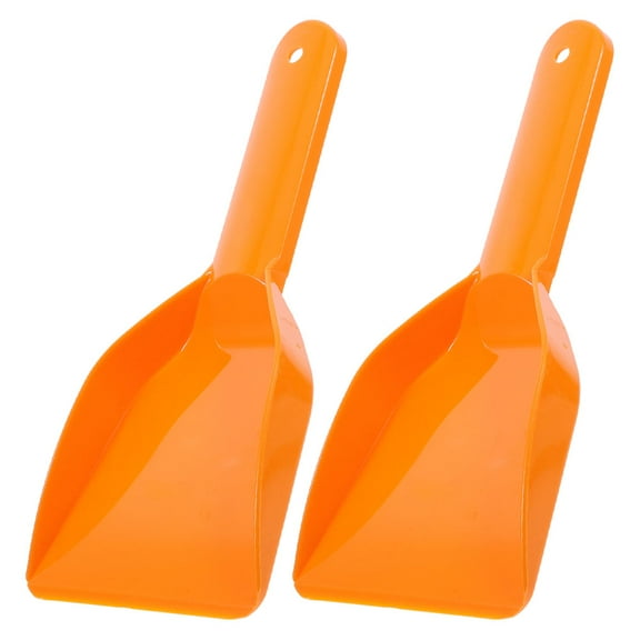 LITINKIMI PP Ice Scraper Orange for Home Use Versatile Frost Removal with Comfortable Grip 2Pcs