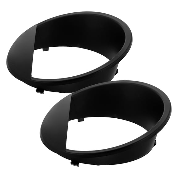 unbranded 2pcs Plastic Matte Black Headlight Bezels Headlight Cover Trim Lamps Cover Head Lamps Bezels Headlamps Trim Front Head Light Lamp Trim Guard