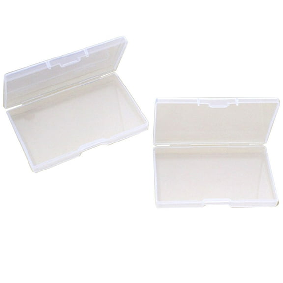 unbranded 2pcs Portable Business Name Holder Desktop Name Organizer Cosmetics Components Supplies Small Accessories Credit Case Box Organizer