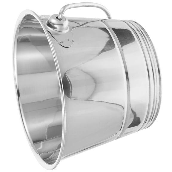 unbranded 2pcs Portable Ice Container Household Wine Bucket Stainless Steel Bucket KTV Accessory