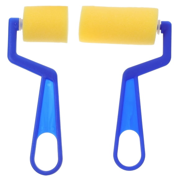 WASHWEPE Paint Roller Kids Plastic Material 2Pcs 6.1X2.2X1.2In