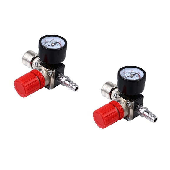 unbranded 2pcs Pressure Control Three-Hole Pressure Regulator for Air Compressor