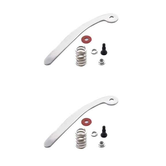 unbranded 2pcs Replacement Guitar Whammy Bar Tremolo Vibrato Bridge Tailpiece Compatible for Bigsby (Silver, Random Color Accessories)