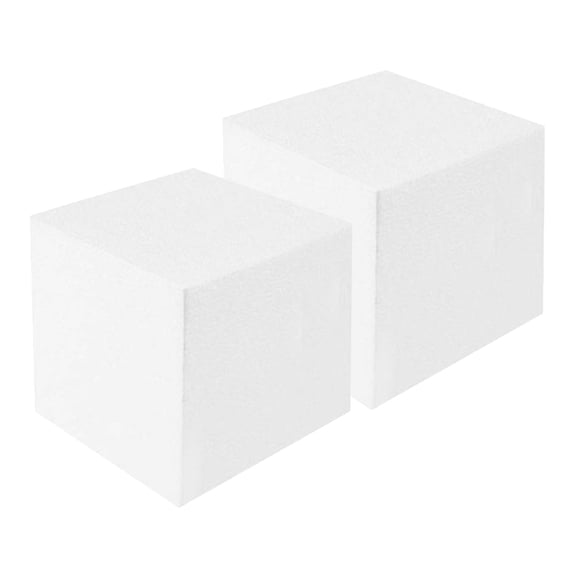 ADDHAT Cake Form Foam Cake Dummy White 2Pcs
