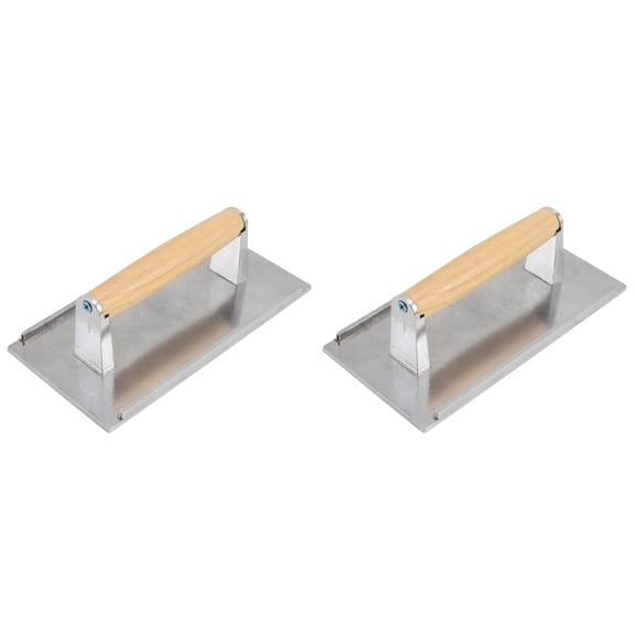 unbranded 2pcs Reusable Meat Presser Burger Patty Maker Rectangle Grill Meat Pressing Tool Kitchen Supply