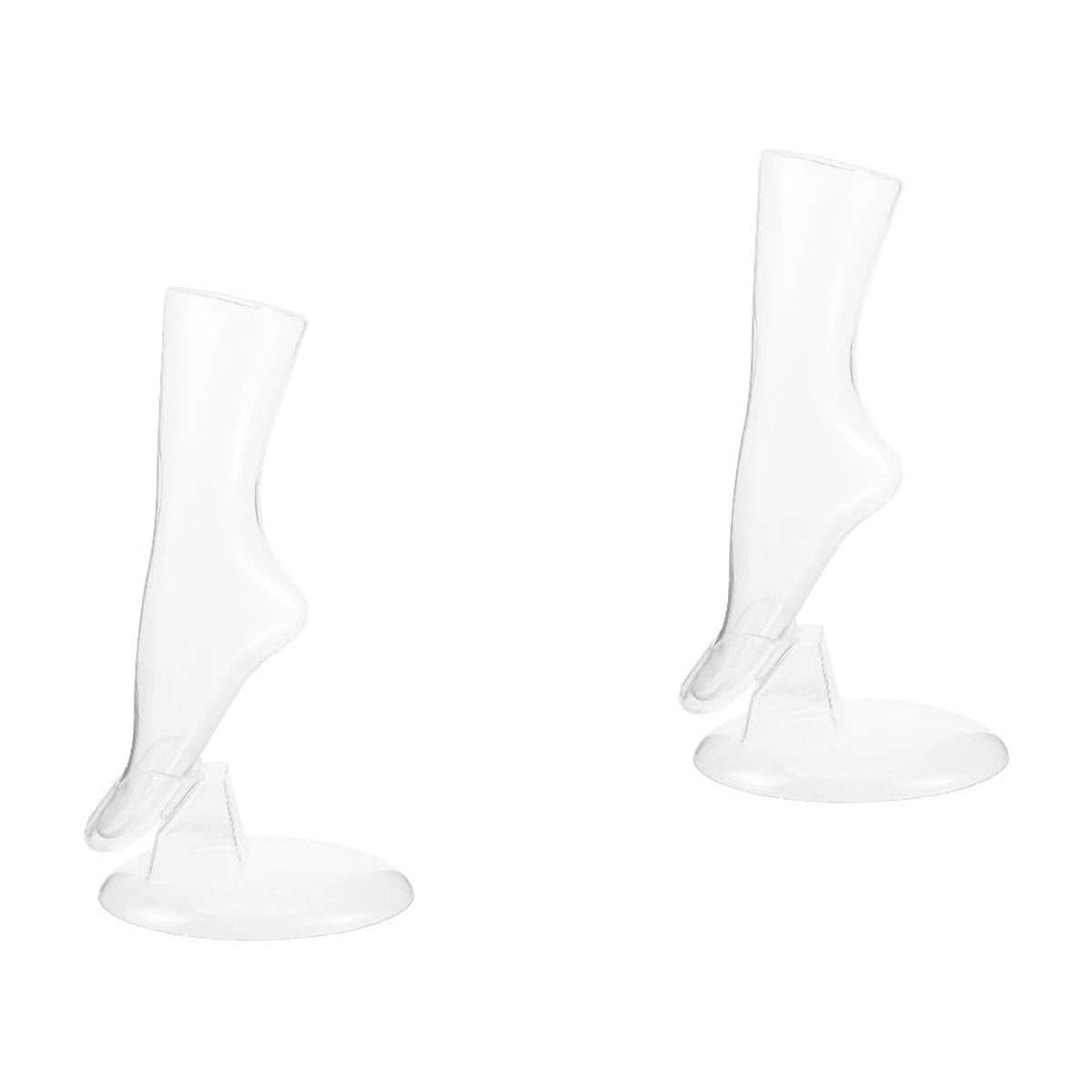 unbranded 2pcs Reusable Socks Display Foot Model Fake Foot Mannequin Socks Display Holder Socks Support
