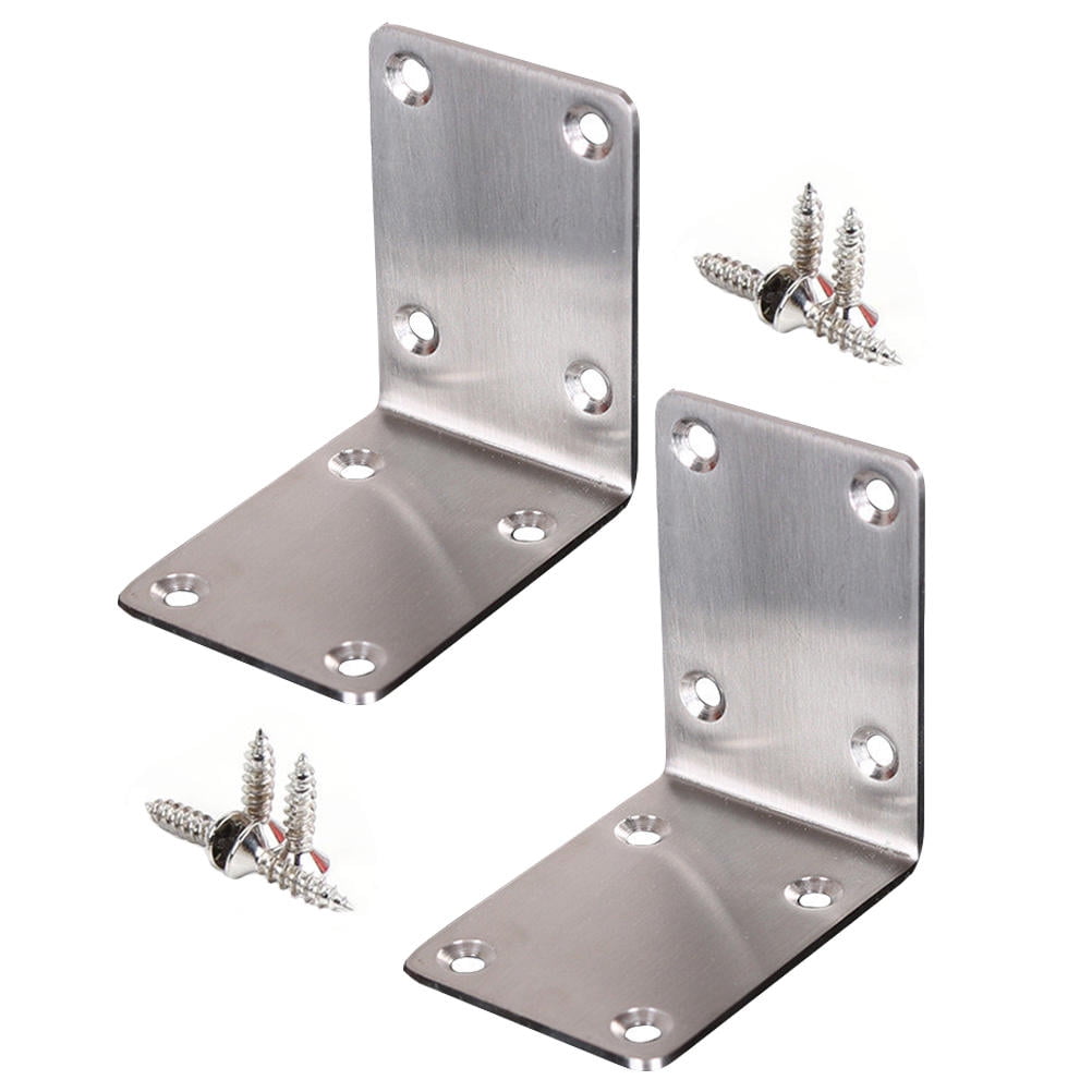 unbranded 2 Pcs Stainless Steel Corner Code for Furniture Fastening ...