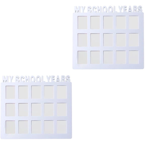 COSMOBETTY Photo Collage Frame White For Friends 2Pcs 10.81x9.63in