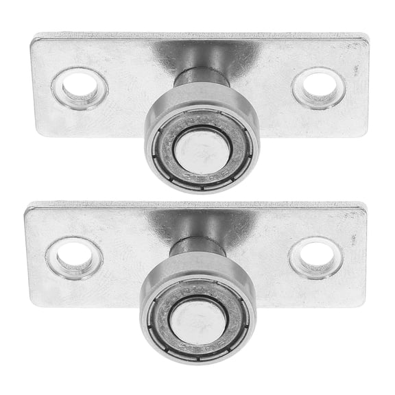 Sliding Door Wheels with Ball Bearing Pulley for Home in Silver Stainless Steel 2pcs