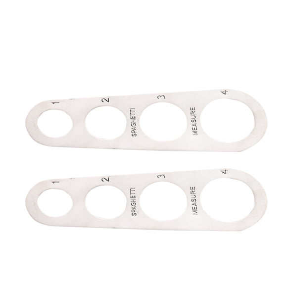 Worgeous Stainless Steel Spaghetti Measurer Tool with Precise Scale for Measuring Pasta and Noodle Portions 2pcs