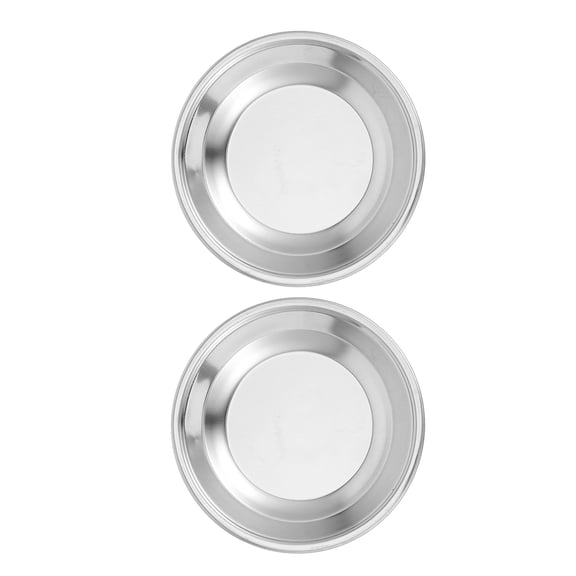 LITINKIMI Dipping Plate for Restaurant Stainless Steel 2Pcs Modern Design