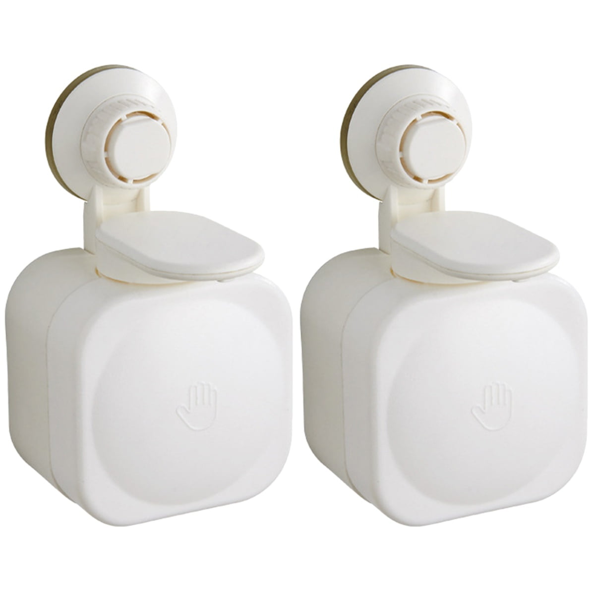 unbranded 2pcs Suction Cup Wall Soap Dispenser Shampoo Dispenser Bathroom Shower Soap Dispenser