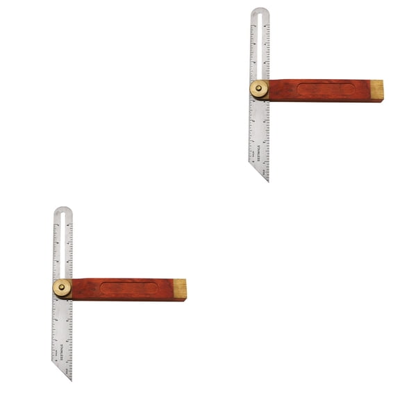 YSNOOWE 2-Pack T-Bevel Gauge Woodworking Tool with Lock Nut for Multi-Angle Precision Measuring