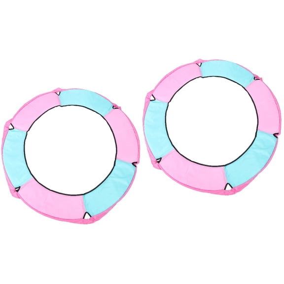 unbranded 2pcs Trampoline Anti-collision Cover Trampoline Round Cover Home Trampoline Protecting Pad