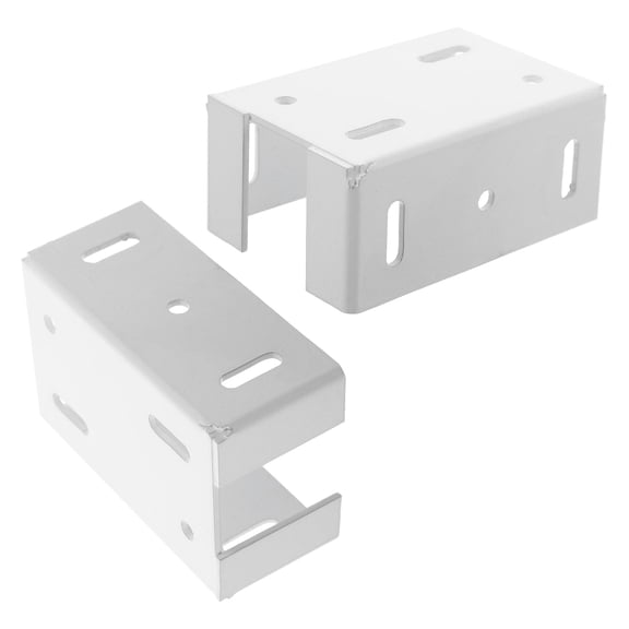 WASHWEPE Desk Railing Bracket Railing Bracket White 2Pcs
