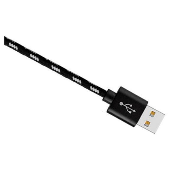 unbranded 3 M USB Data Transfer Cable Charging for Cellphone Charger Old Style Black