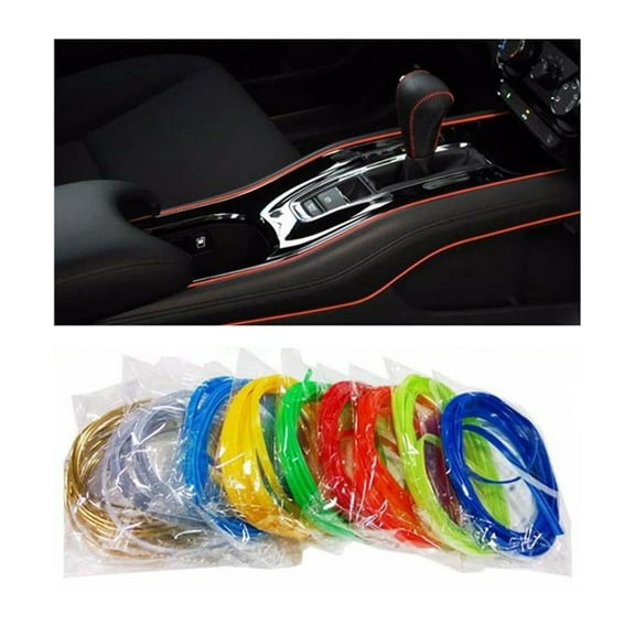 CIMAXIC Dark Blue Flexible Car Interior Decorative Trim 1Pcs DIY Gap Filler