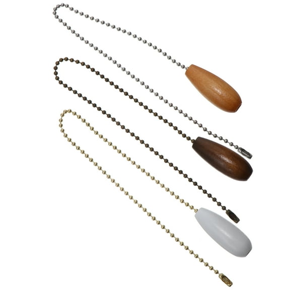 ADDHAT Synthetic Material Pendant Lamp Switch Assorted Color For Pull Chain 3Pcs 12.2X0.8X0.8in