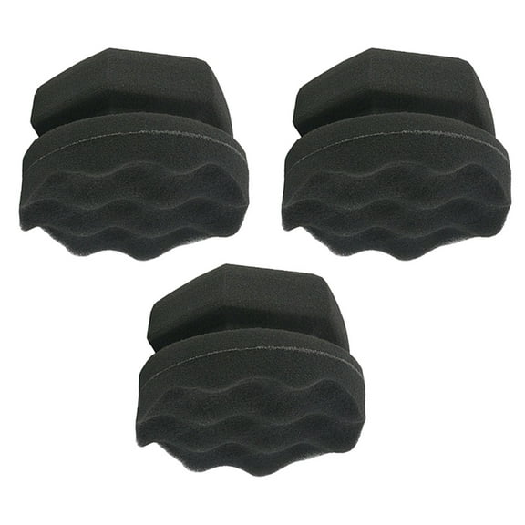 unbranded 3 Pcs Applicator Pad Polishing Waxing Sponge Car Valeting for Paint