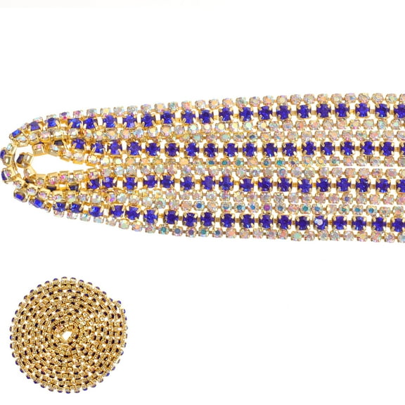 unbranded 3 Pcs Bedazzle Rhinestones Chain Garment Decoration Handbag