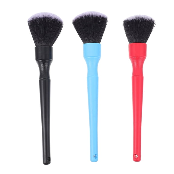 unbranded  3 Pcs Car Detail Brush Polishing Auto Cars Automotive Black