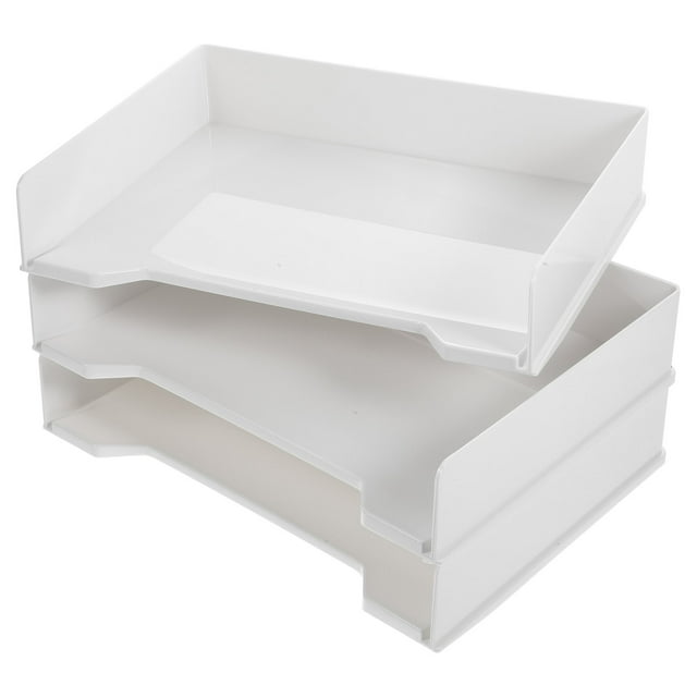 unbranded 3 Pcs Desk Organizer Lightweight Storage Shelf Paper File Holder Office 33X24cm