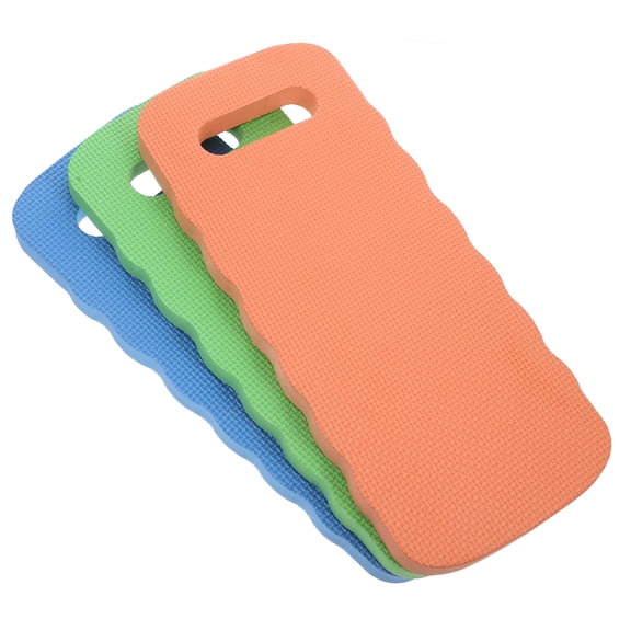 EXHUMKY 3pcs Kneeling Mat EVA Blue for Gardening Adults with Knee Protection