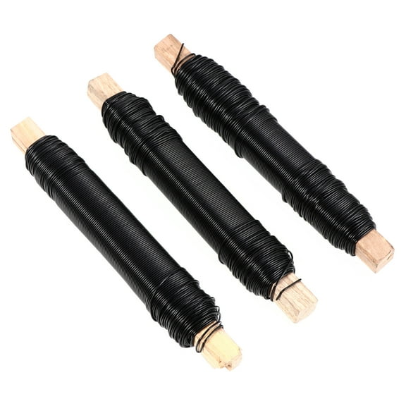 unbranded 3 Pcs Iron Wire Heavy Duty Cable Ties Bendable Crafts Wire DIY Bouquet Tie Wires Green Garland Flexible DIY Tie Wires