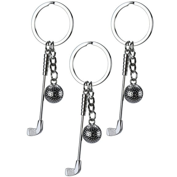 unbranded  3 Pcs Key Chain Badminton Keychain Chains Keychains Child Silver