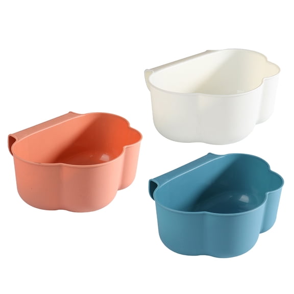 3 Pcs Small Kitchen Garbage Cans Compost Bins Portable Trash Containers 23X18CM Unbranded Set