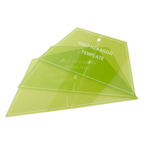 unbranded 3 Pcs Sewing Ruler Rotary Cutter for Fabric Quilting Template