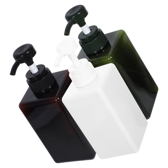 TAILTOSS 3-Pack Lotion Pump Bottles in Assorted Colors, Multipurpose Dispenser Bottles for Shampoo, Soap, and More