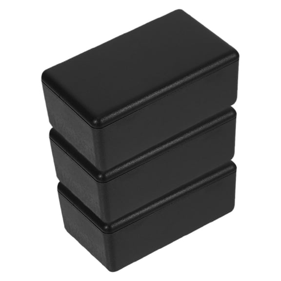 YSNOOWE 3Pcs Black Plastic Project Box for Electronics Weatherproof Electrical Enclosure Outdoor Indoor