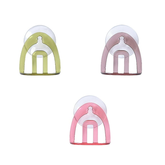 unbranded 3 Pcs Sponge Holder Suction Cup Drain Rack Bathroom