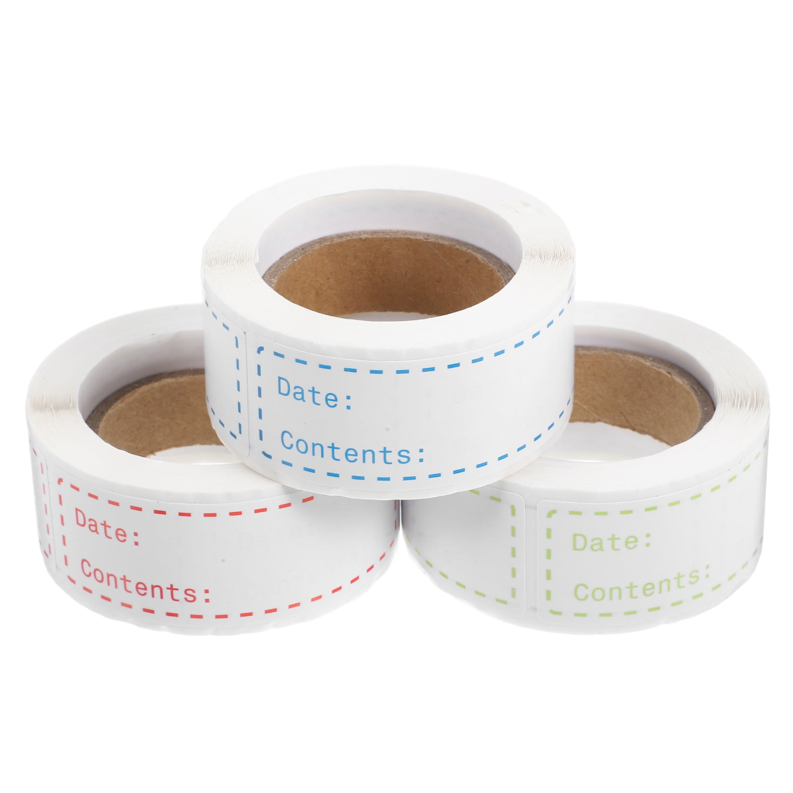 unbranded 3 Rolls Food Storage Labels Fridge Adhesive Stickers ...
