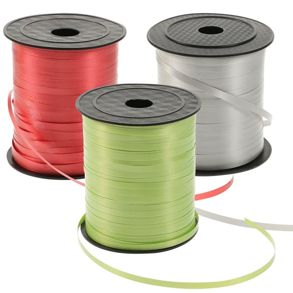 unbranded  3 Rolls Balloon Strap Birthday Decoration Curled Ribbon