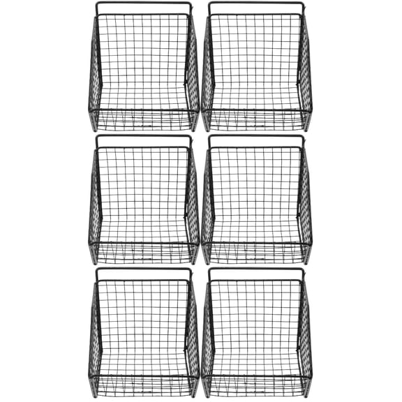 unbranded 3 Sets  Kitchen Wall Fruit Basket Onion Storage Wire Basket Multifunctional Wall-mounted Kitchen Vegetable Basket