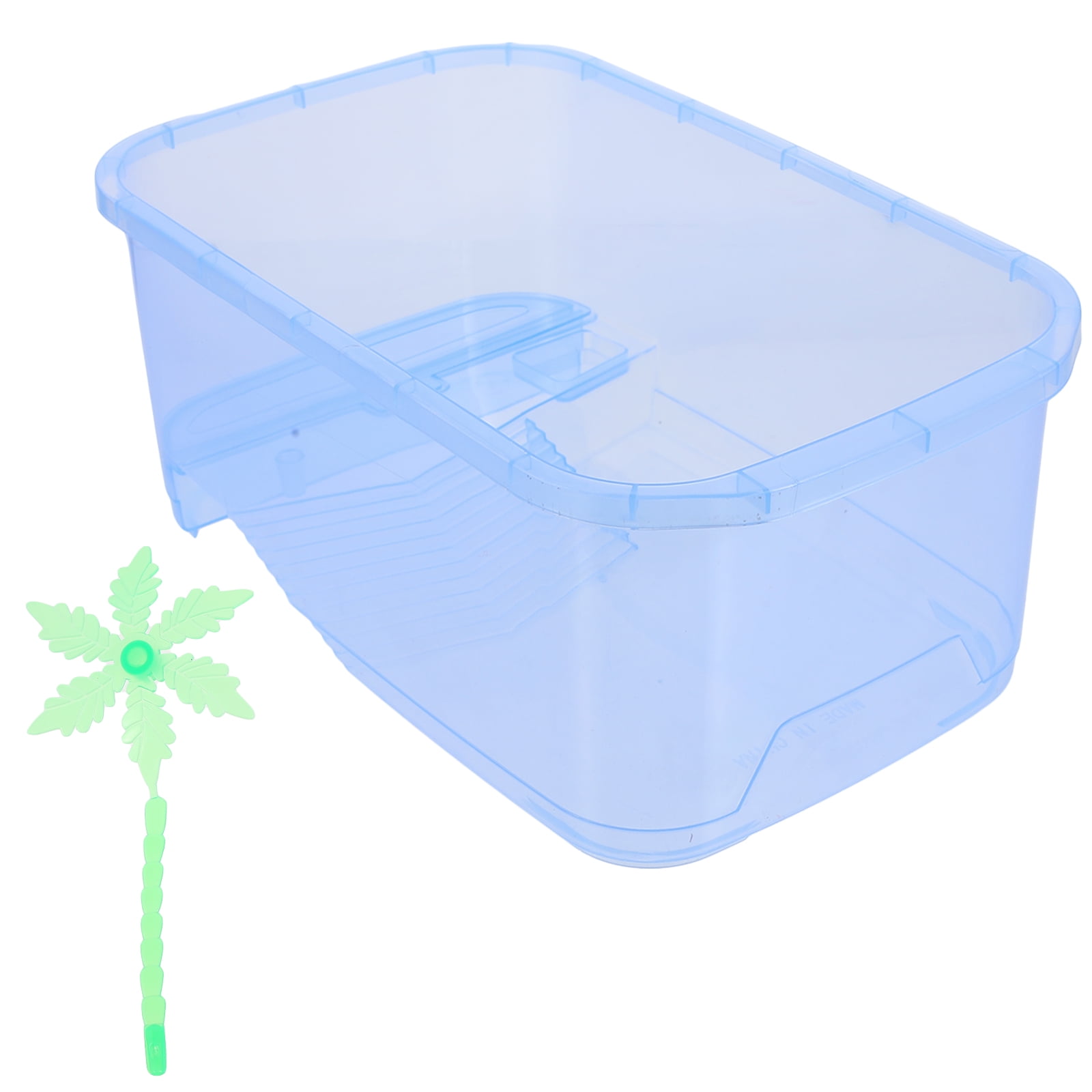 unbranded 3 Sets Reptile Feeding Box Plastic Pet Tortoise Tank Tortoise ...