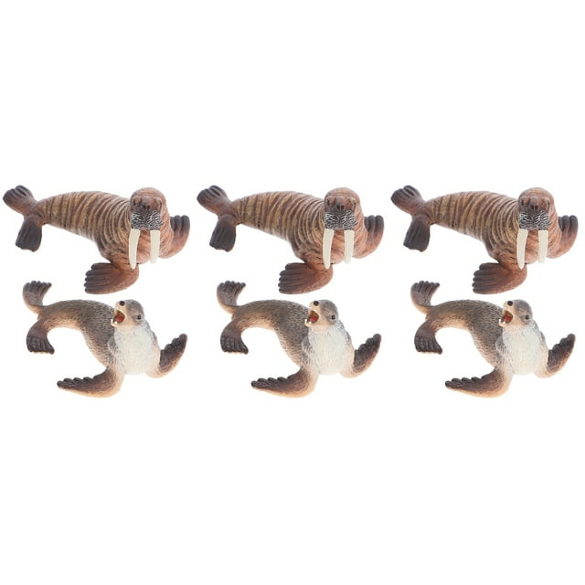 unbranded 3 Sets Simulation Sea Animal Decor Plastic Animal Figurine Simulation Marine Animal Educational Model