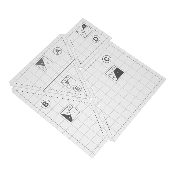 unbranded 3 Sets of DIY Quilting Templates Transparent Quilting Rulers Sewing Templates