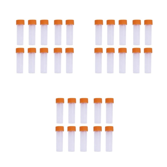 YSNOOWE Bottles for Beads Storage 30Pcs Transparent Plastic Container with Lid