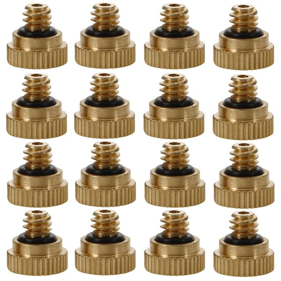 PAMINGONO Artificial Fog Misting Nozzle Golden 30Pcs with Brass for Outdoor Use