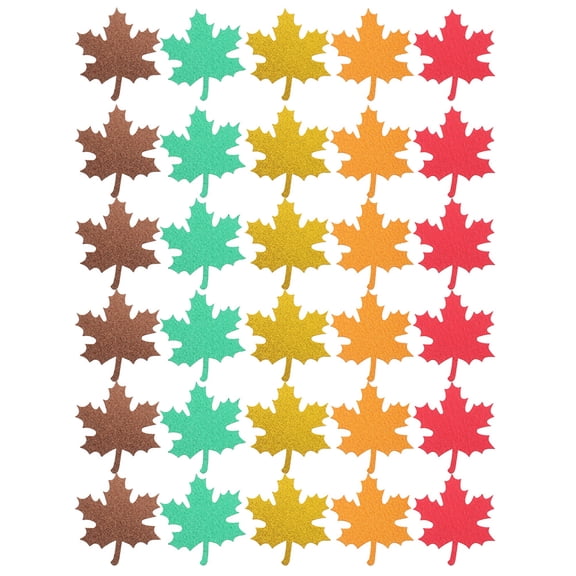 unbranded 30 Pcs Autumn Decor Leaf Bulletin Board Decoration 10.00X8.00X0.10CM